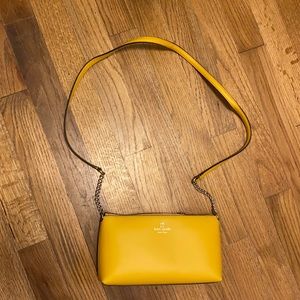Kate Spade Cross-Body Purse in Mustard Yellow